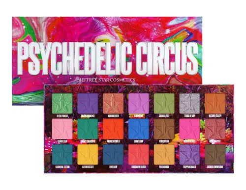 Jeffree Star Psychedelic Circus  Paleta Original 