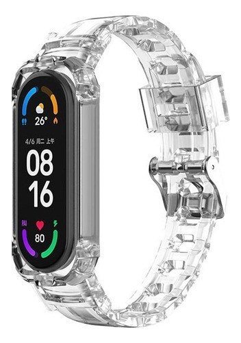 Zq Correa Para Pulsera Transparente Xiaomi Band 8 Glacier