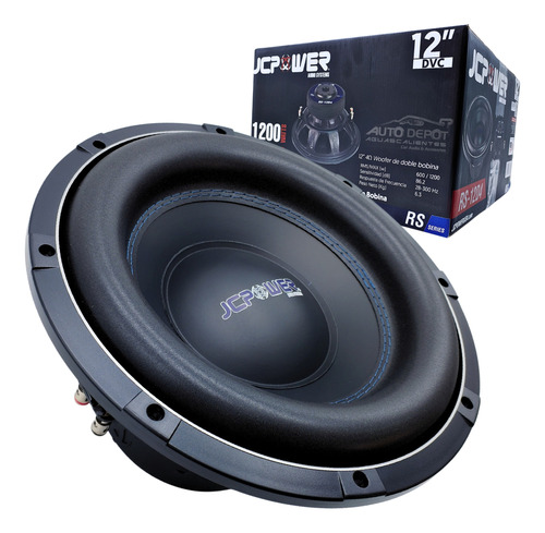 Woofer 12 PuLG 1200w Doble Bobina Jc Power  Rs-12d4