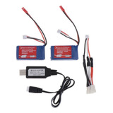 Cable Cargador Usb De Batería De 7,4 V 1100 Mah For Wltoys