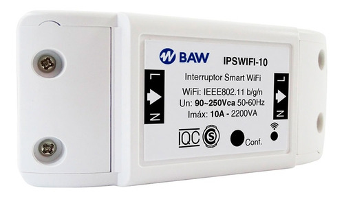 Interruptor Inteligente Wifi Baw 10a 220v Smart Timer