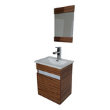 Mueble Baño Gabinete Lavabo Espejo Quad 40 Roma