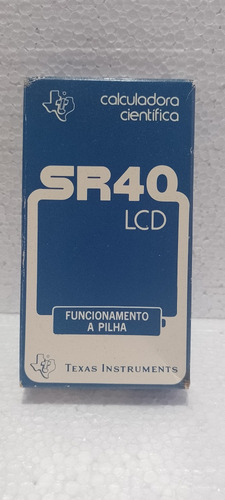 Calculadora Científica Texas Instruments Sr40 Na Caixa+manua