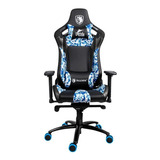 Silla Gamer Con Diseñor Ergonomico Sades Referencia Dorado Color Negro Material Del Tapizado Cuero Sintético