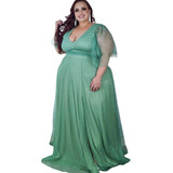 Vestido De Madrinha Plus Size Tamanhos Especiais Luxuoso