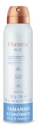 Desodorante Antitranspirante Aerosol Floratta Blue 250ml