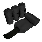 Vendas Finas Tipo Americanas Para Caballo (4 Piezas) - Negro