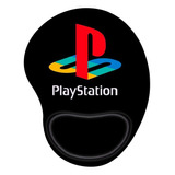 Mouse Pad Ergonômico Com Apoio Pulso Playstation Logo Game