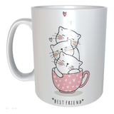 Taza Con Caja De Regalo Gatitos Gatos Mininos Michis M16