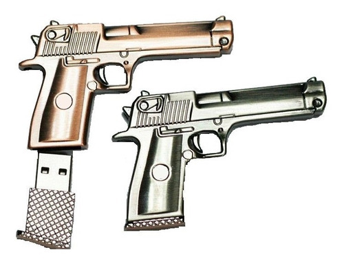 Memoria Usb 32gb Pistola Escuadra Cuerpo Metal Envio Incluid