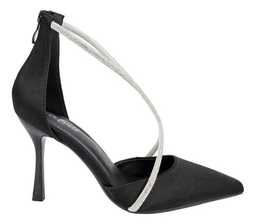 Zapatilla Puntal Con Piedras Molto Bello 6897 Negro Mujer