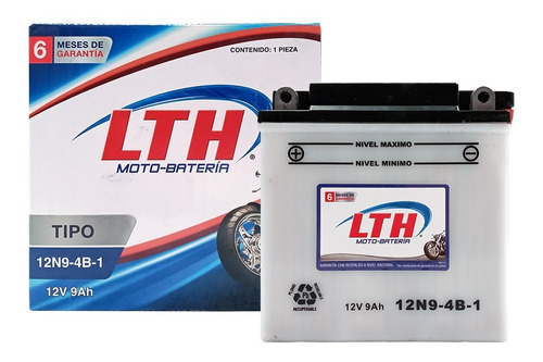 Bateria Lth Moto Vento Vthunder 12v 9a Motobateria 12n9-4b-1