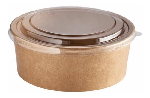 Empaque Bowl Biodegradable 500ml Tapa Alimentos X50unid Pote