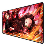 Mouse Pad Gamer Tapete Escritorio Demon Slayer 80x30cm