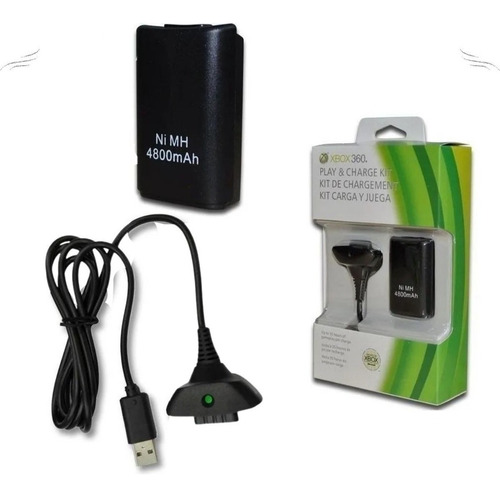 Kit Fonte E Carregador P/ Controle Xbox 360 Cabo Usb Voltagem De Entrada 110v/220v (bivolt)