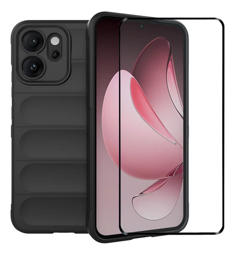 Funda Para Oppo Reno 14f 5g Protección Contra Golpes Cubierta Para Cámara Forro De Microfibra ,suave Flexibl Case+ Mica