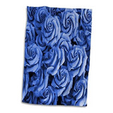 Impresión 3d De Rosas Suaves Y Elegantes De Color Azul Bíga