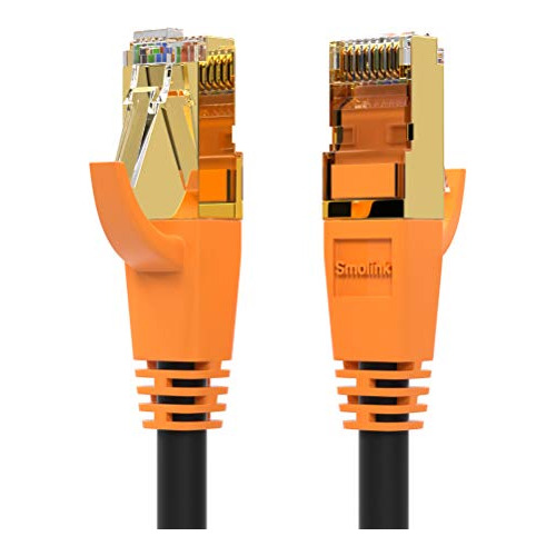 Cable Ethernet Cat 8, Paquete De 2 De 6 Pies Conector R...