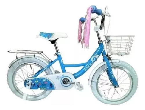 Bicicleta Infantil Rodado 20 Paseo Nena Rueditas Canasto R20