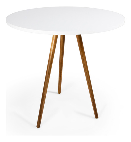 Mesa Eiffel Mdf 80cm Três Pés Palito Sala Jantar Wood Eiffel