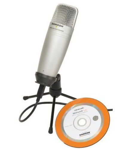 Microfono Condenser Samson C01u Conexion Usb Placa Grande