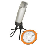 Microfono Condenser Samson C01u Conexion Usb Placa Grande