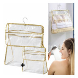 2pcs Bolsa Organizadora De Ropa Colgante Transparente, Baño