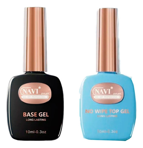 Base Y Top Coat Navi Gel Semipermanente Uv Led Uñas 10ml