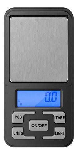 Báscula Digital Gramera Portátil Med-060 Capacidad Máxima 0.5 Kg Color Negro