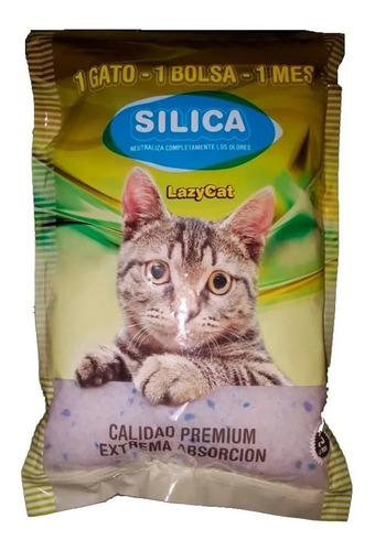 Piedra Piedritas Silica Lazy Cat 3,8 Litros Discovery Pet