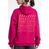 Buzo Teen Hoodie Mujer Buzo Frisado Magenta Oakland Okiwama 