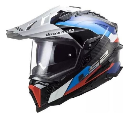 Casco Cross City Ls2 Explorer Frontier Ngo/ Azl Rider1