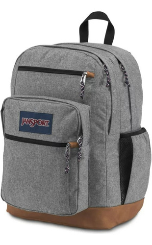 Mochila Jansport Big Student Grey Letterman Gris Original