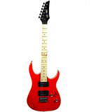 Guitarra Eléctrica Tipo Rg, Color Roja Logan L-eg-trg-rd