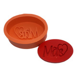 Molde Forma Silicone Sabonete Oval Mãe