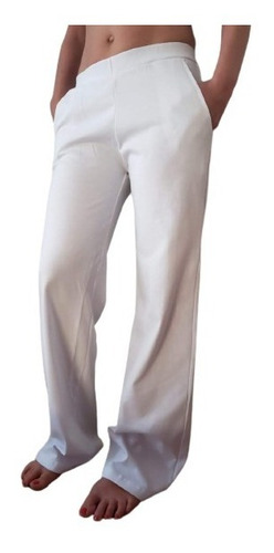 Pantalon Yoga Blanco Mujer