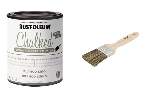 Pintura Tizada Blanco Lino 887ml Chalked Rust Oleum Mimbral