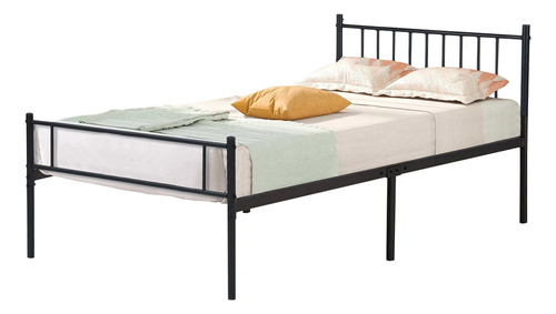 Cama Individual Negro ( Sin Colchón, 197x99cm ) Homemake Furniture