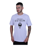 Camiseta Roupa Unissex The Elder Scrolls V Skyrim Camisa