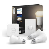 Focos Inteligentes Philips Blancos + Interruptor 3 Piezas