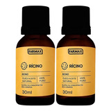 Kit 2 Óleo De Rícino Natural Farmax 100% Puro 30ml