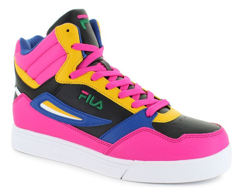 Tenis Fila Mod 715800 Everge Negro Rosa Multicolor Mujer / J