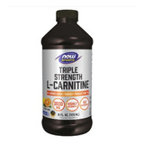 Now Foods L-carnitina 3000mg Triple Fuerza Sabor Citrico Sfn