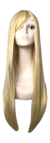 Peruca 100% Orgânica Lisa Longa Varias Cores 70cm +touca Wig