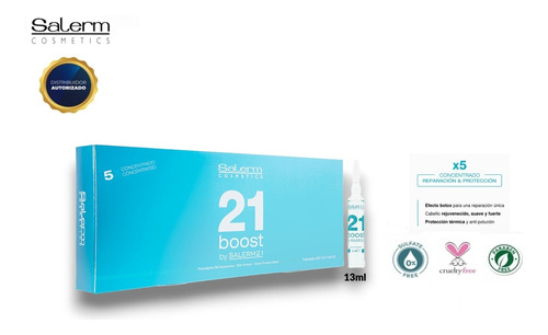 Ampolla Salerm 21 Boost Provitamina B5 Cuidado Capilar Botox