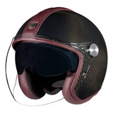 Casco Abierto Retro Nexx X.g20 Cult Fibra Carbon Moteros