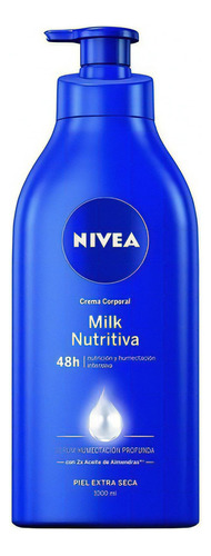  Nivea Milk Crema Nutritiva Piel Extra Seca 1000 Ml