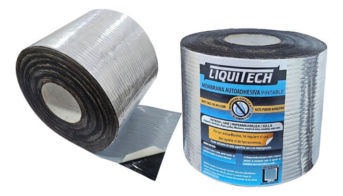 Membrana Autoadhesiva Liquitech Techo Gotera 15cm X 10m