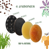 4 Jabónes Avena- Miel , Exfoliante, Relajante , Aclarador 