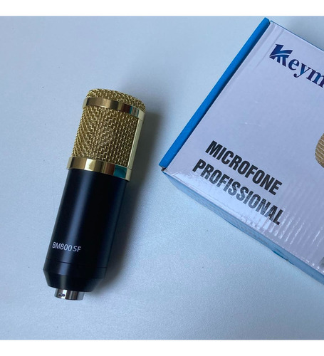 Microfone Condensador Bm-800 Profissional Kit Fts Reais